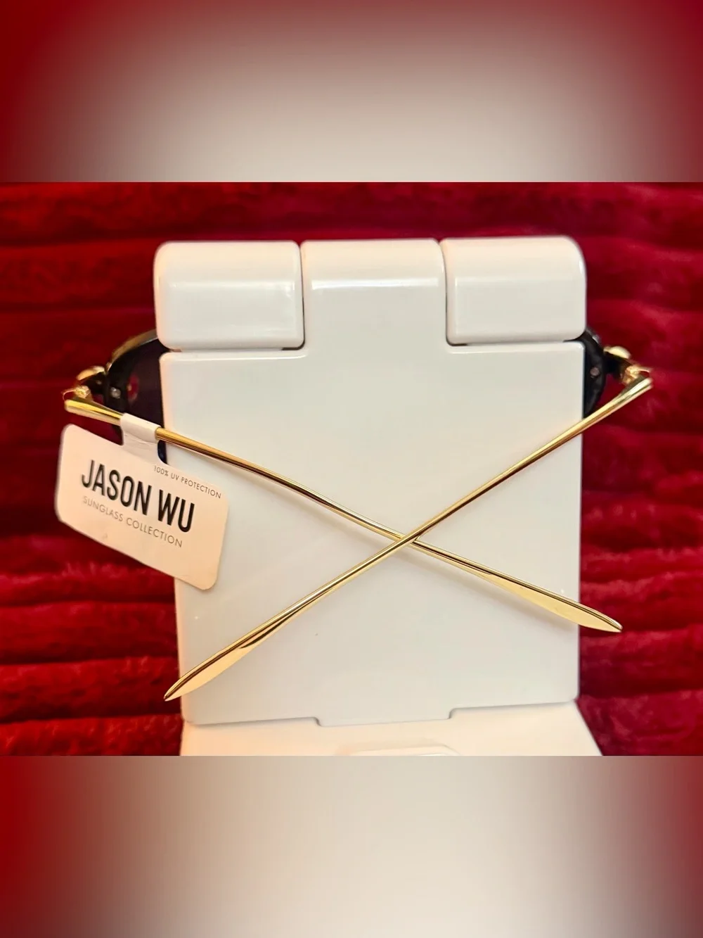 🕶️Jason Wu Black Sunglasses with Gold Accents